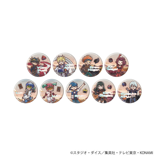 缶バッジ「遊☆戯☆王5D's」12/レトロアートイラスト 9個入りBOX[A3