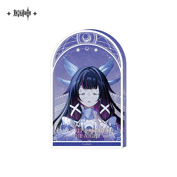 原神 閉じ込めアクリルブロック サンドローネ コロンビーナ 原神 「月夜の叙事詩」シリーズ 厚めアクリルブロック コロンビーナ