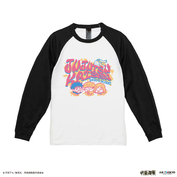 『呪術廻戦』「渋谷事変」第3弾 シーンイラストロングスリーブTシャツ 1(五条悟のシャツ) L ホワイト/ブラック[AIR TWOKYO]《０１月予約》