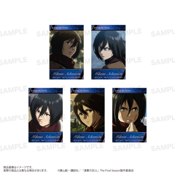 TVアニメ『進撃の巨人』ミニカードセット ミカサ[ST-ONE]《発売済・在庫品》