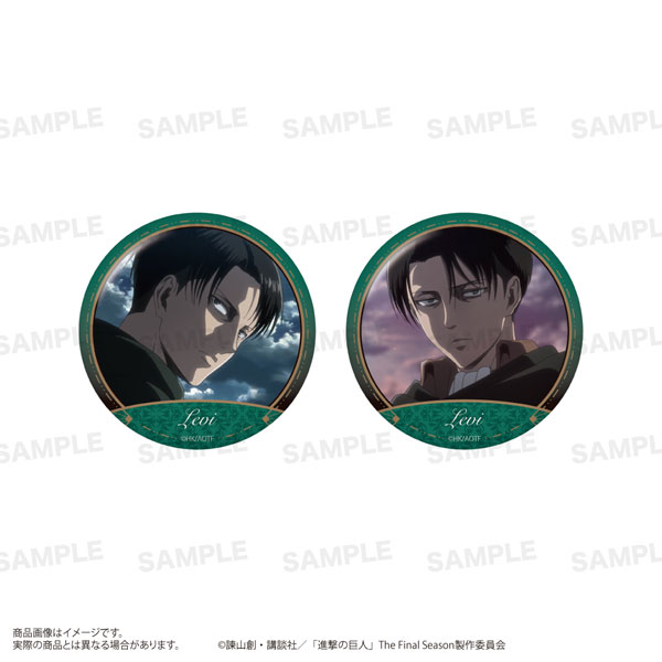 TVアニメ『進撃の巨人』缶バッジセット リヴァイ[ST-ONE]《発売済・在庫品》