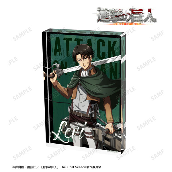 レア　進撃の巨人　リヴァイ　アクリルブロック　新品・未開封　即購入⭕ TVアニメ『進撃の巨人』 描き下ろし リヴァイ 戦いの後でver. アクリル