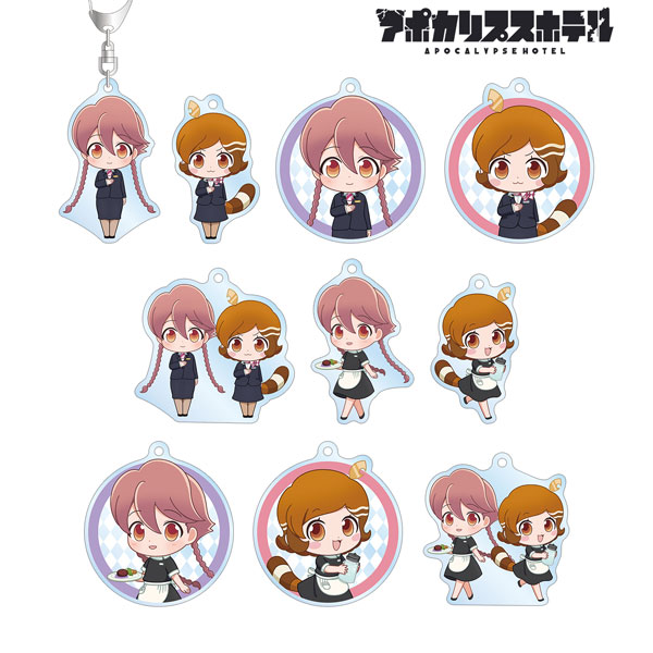 アポカリプスホテル トレーディング ちびキャラ ホテルモントレ制服＆モーニングスタッフ アクリルキーホルダー BOX[アルマビアンカ]《０１月予約》