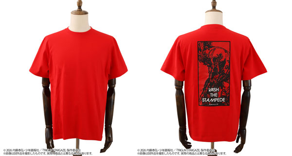 TRIGUN STARGAZE Tシャツ ティザービジュアル RED[ムービック]《在庫切れ》