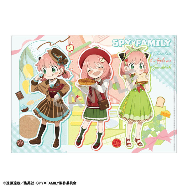 SPY×FAMILY A4シングルクリアファイル B 食べ物[カミオジャパン]《１２月予約》