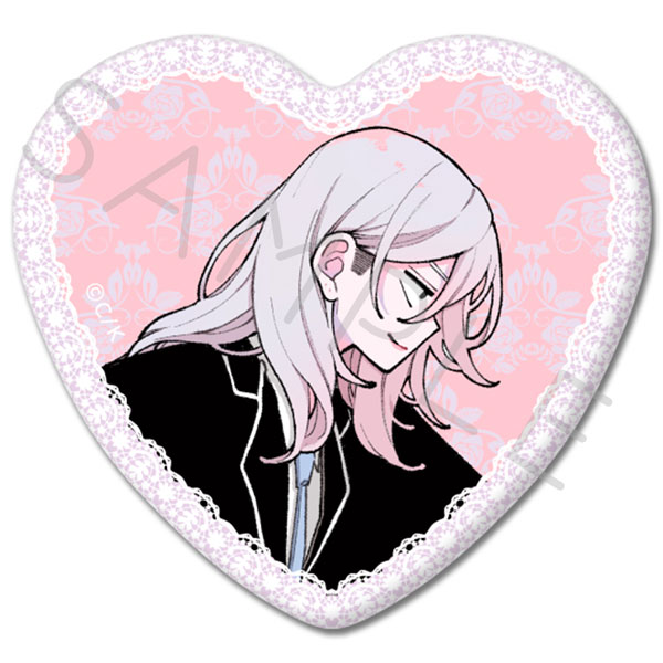 恋せよまやかし天使ども』ハート型缶バッジ デザインE[シンク