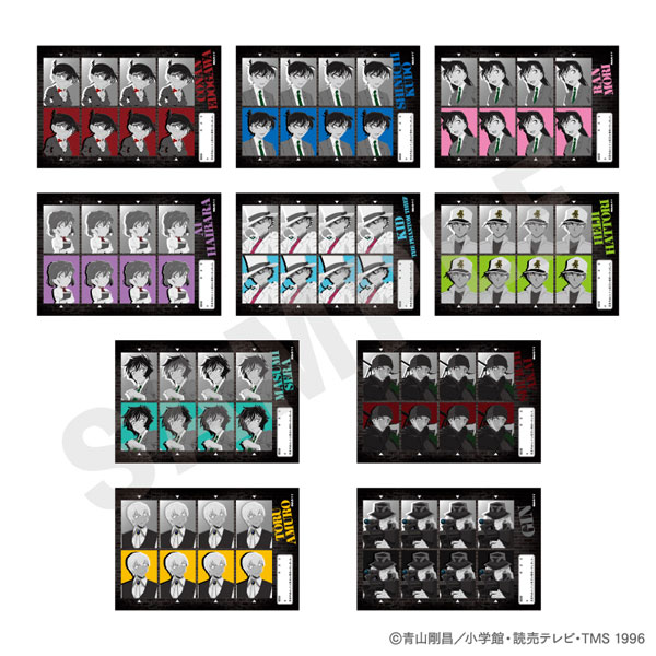 『名探偵コナン』 ペイントラクトシリーズ トレーディング証明写真風ステッカー モノクロver. 10個入りセット[coly]《０１月予約》