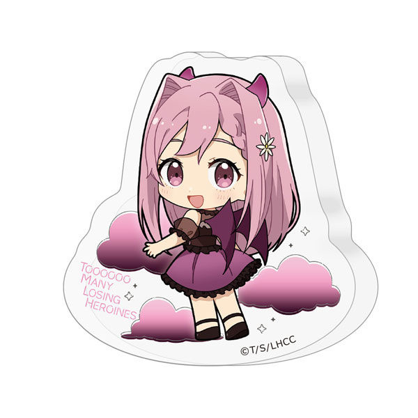 [負けヒロインが多すぎる！]ダイカットアクリルブロック(姫宮華恋/悪魔)[カーテン魂]《発売済・在庫品》