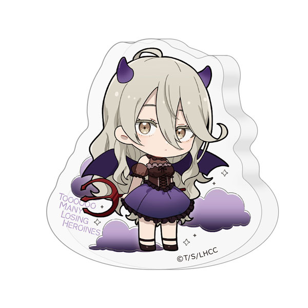 [負けヒロインが多すぎる！]ダイカットアクリルブロック(志喜屋夢子/悪魔)[カーテン魂]《発売済・在庫品》