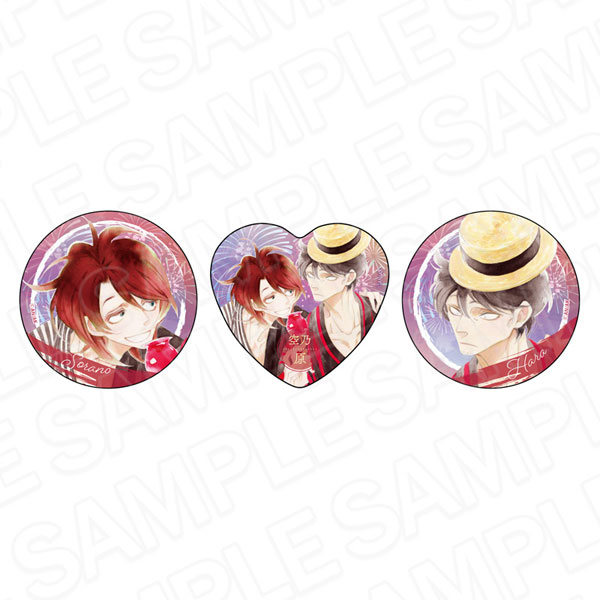 同級生シリーズ ホログラムカンバッジセット 原学＆青砥空乃 夏祭り ver.[コンテンツシード]《在庫切れ》