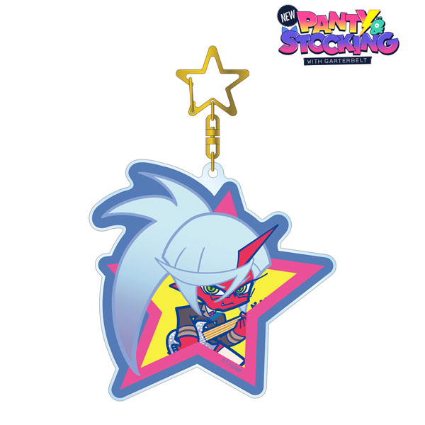 『New PANTY ＆ STOCKING with GARTERBELT』 F*Kaoriさんイラスト ニーソックス ロックver. BIGアクリルキーホルダー[アルマビアンカ]《０１月予約》