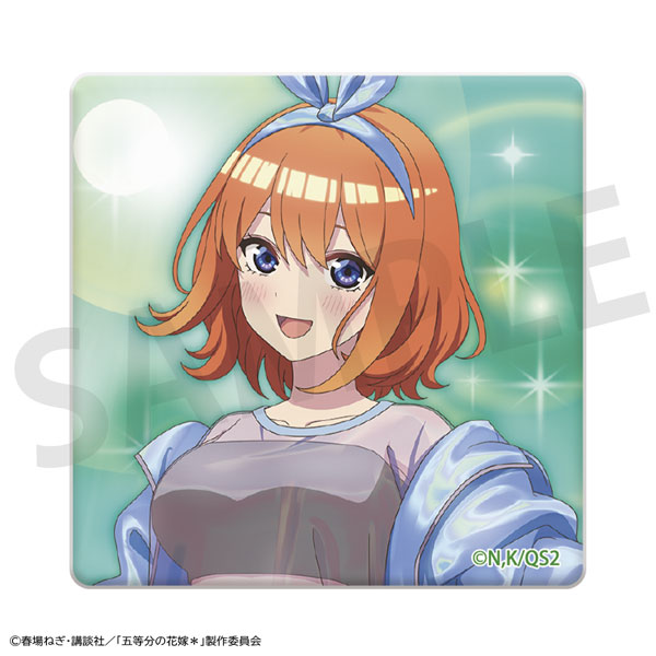 「五等分の花嫁*」スクエア缶バッジ 中野四葉[KADOKAWA]《０２月予約》