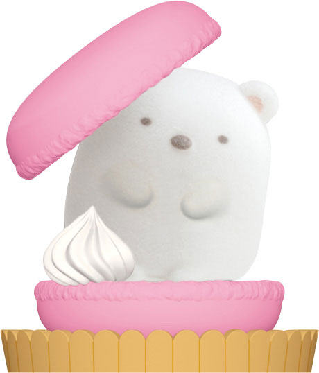 AB36601 すみっコぐらし プチすみっコマスコット しろくま(マカロン)[サンエックス]《発売済・在庫品》