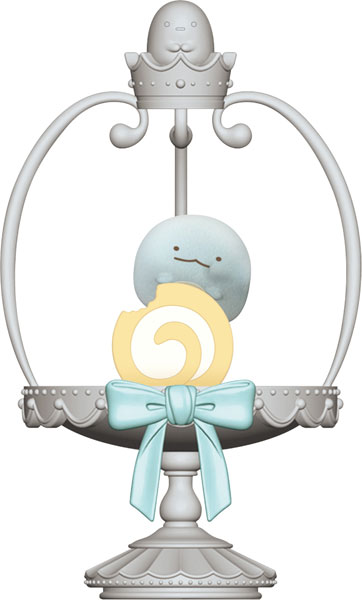 AB36701 すみっコぐらし プチすみっコシーンマスコット とかげ(ロールケーキ)[サンエックス]《発売済・在庫品》