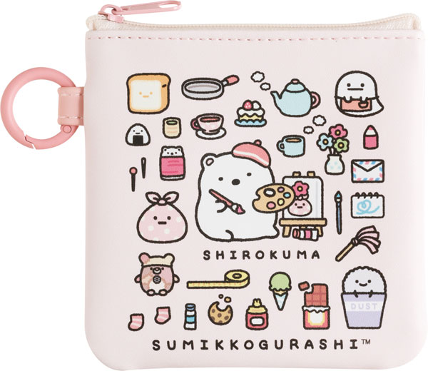CA78601 すみっこぐらし すみっコのおきにいり フラットポーチ しろくま[サンエックス]《発売済・在庫品》