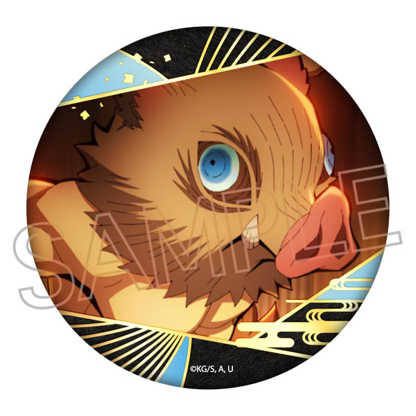 鬼滅の刃 箔押し缶バッジ Vol.3 嘴平伊之助[ツインクル]《12月予約》