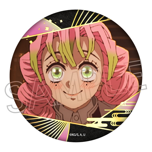 鬼滅の刃 箔押し缶バッジ Vol.3 甘露寺蜜璃[ツインクル]《12月予約》