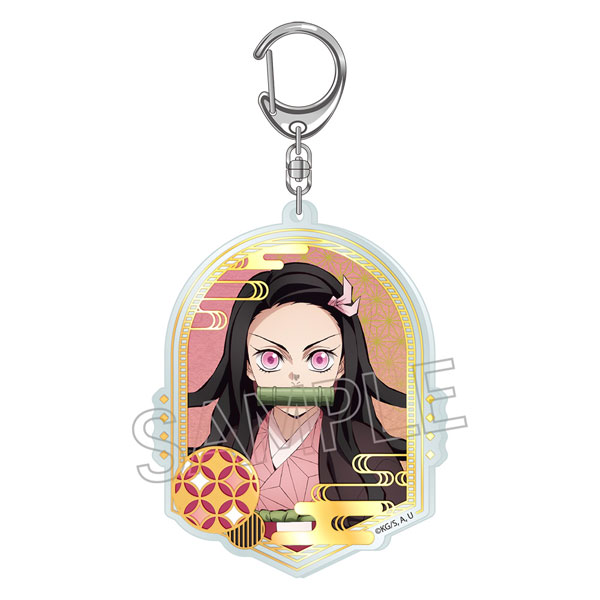 鬼滅の刃 アクリルキーホルダー 竈門禰豆子 鬼滅の刃 箔押しアクリルキーホルダー 竈門禰豆子A[ツインクル]《在庫