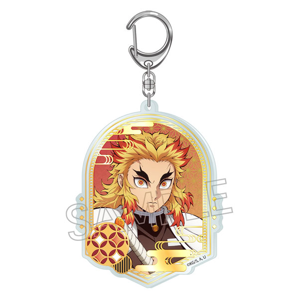 鬼滅の刃 箔押しアクリルキーホルダー 煉獄杏寿郎[ツインクル]《12月
