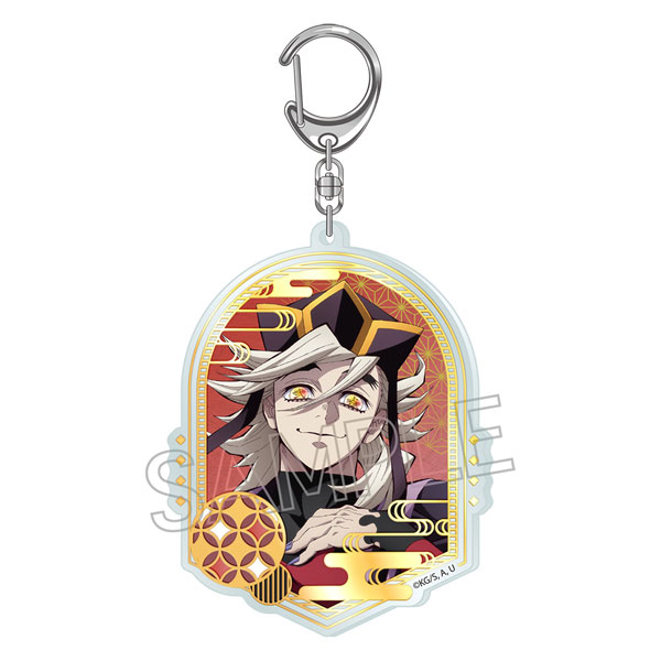 鬼滅の刃 300名 メタリックアクリルキーホルダー 童磨 同人鬼滅の刃