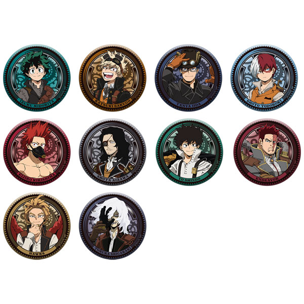 僕のヒーローアカデミア JF2023 ホークス スチームパンク 缶バッジ 僕のヒーローアカデミア メタル缶バッジコレクション スチームパンク