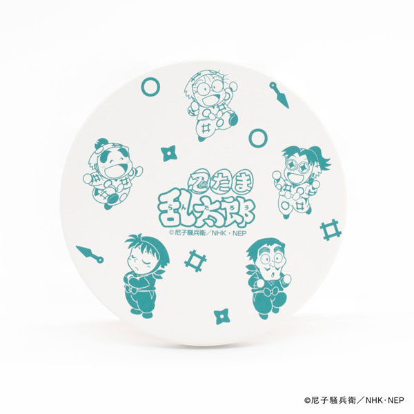 忍たま乱太郎 白雲石コースター 乱太郎・きり丸・しんべヱ・山田伝蔵