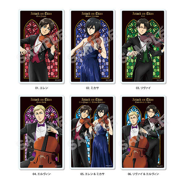 進撃の巨人 四重奏ver. アクリルカード 01　6個入りBOX
