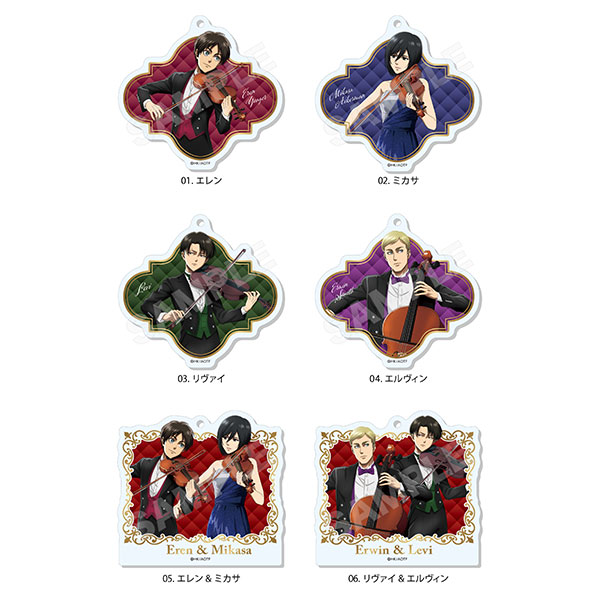 進撃の巨人 四重奏ver. アクリルキーホルダー 01　6個入りBOX