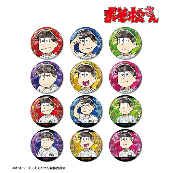 おそ松さん トレーディング Aure Glass 缶バッジ 12個入りBOX