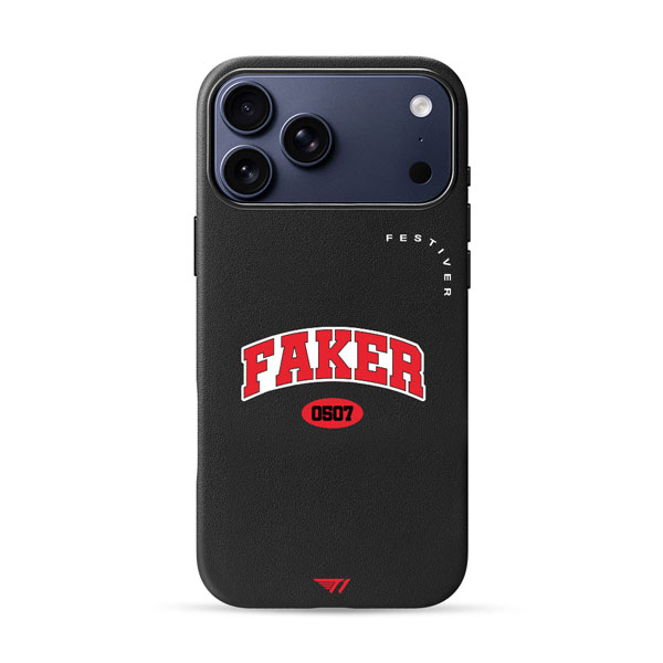 T1 Faker ロースター MagSafe レザースマホケース iPhone16 Pro[FESTIVER]《在庫切れ》