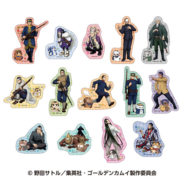 ゴールデンカムイ×どうぶつフォーゼ ダイカットステッカーコレクション 14個入りBOX[エンスカイ]《０２月予約》