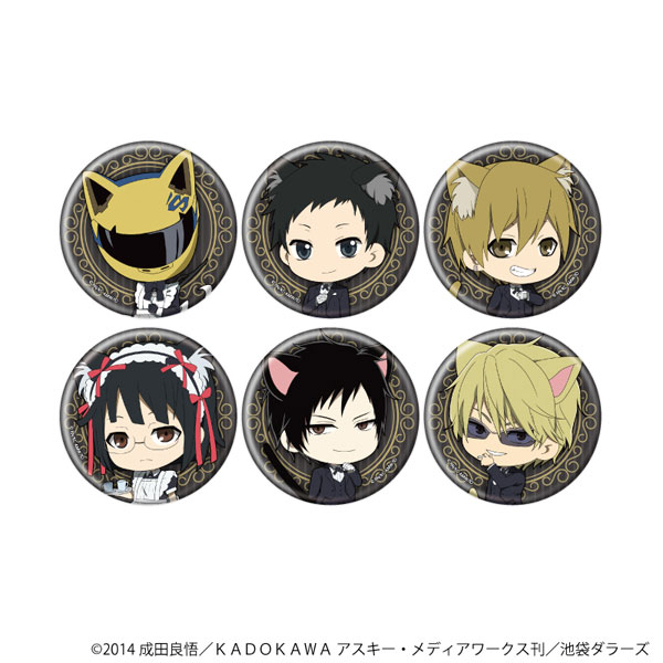 缶バッジ「デュラララ！！×2」18/猫耳バトラーver. (ミニキャライラスト) 6個入りBOX