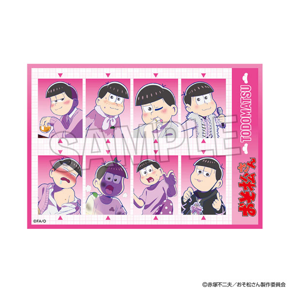 証明書付 一点物 おそ松 直筆サイン 色紙 限定アクスタ おそ松さん おそ松さん 証明写真風ステッカー トド松[PROOF]《在庫切れ》