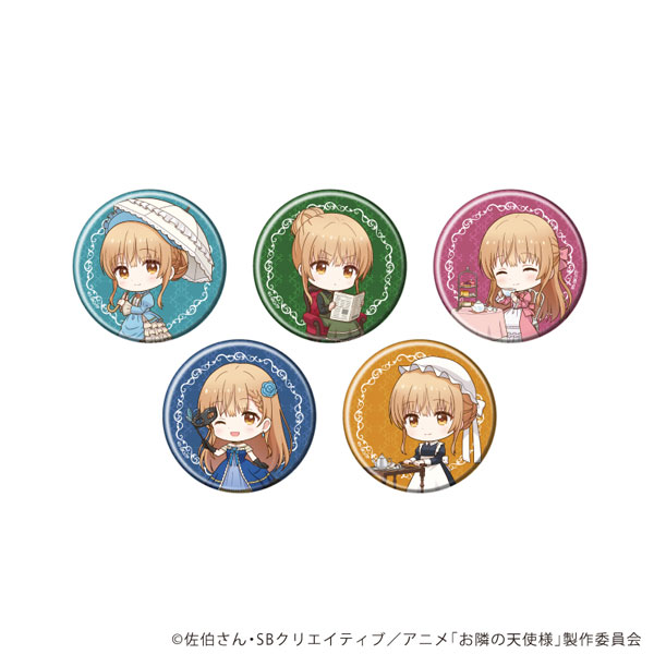 缶バッジ「お隣の天使様にいつの間にか駄目人間にされていた件」18/ミニキャライラスト 5個入りBOX