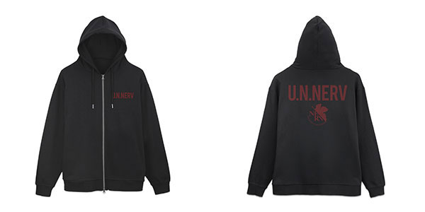EVANGELION U.N.NERV ジップパーカー/BLACK-XL[コスパ]《発売済・在庫品》