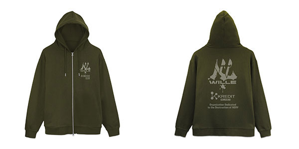 EVANGELION WILLE＆KREDIT ジップパーカー/MOSS-XXL[コスパ]《発売済・在庫品》