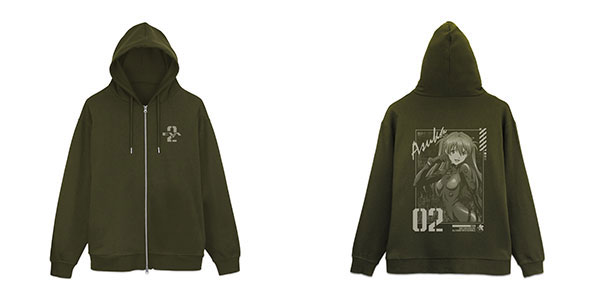 EVANGELION 式波・アスカ・ラングレー ジップパーカー/MOSS-XL（再販）[コスパ]《０６月予約》