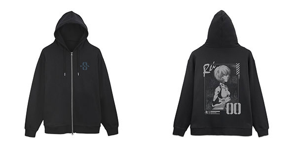 EVANGELION 綾波レイ ジップパーカー/BLACK-XL（再販）[コスパ]《０６月予約》