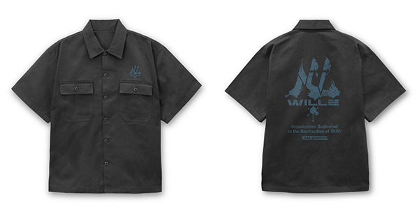 EVANGELION WILLE ワークシャツ/GRAY-XL[コスパ]《発売済・在庫品》