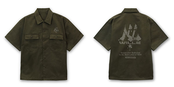 【激レア絶版品】コスパ★EVANGELIONボーリングシャツ/M～L 激レア絶版品】コスパ☆EVANGELIONボーリングシャツ/M～L