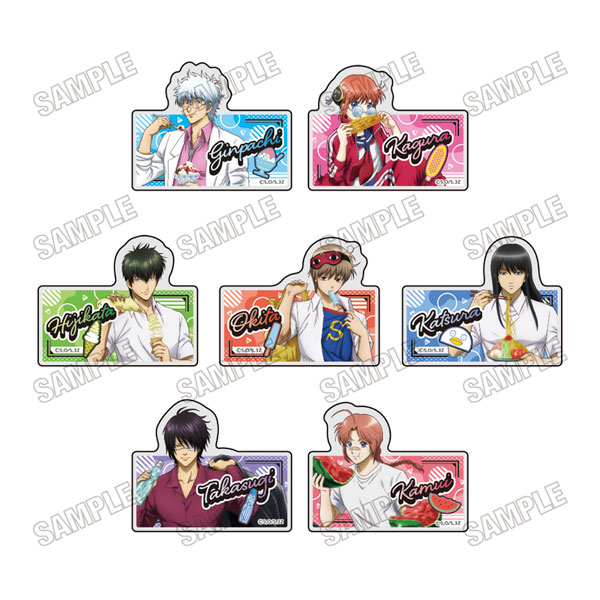 「3年Z組銀八先生」 アクリルバッジコレクション 夏の食べ物ver. 7個入りBOX