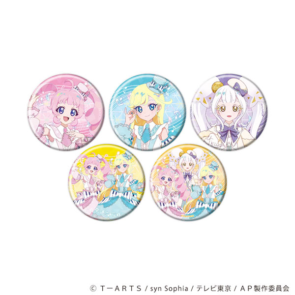 ホログラム缶バッジ(57mm)「ひみつのアイプリ」02/音楽の秋ver. 描き下ろしイラスト 5個入りBOX