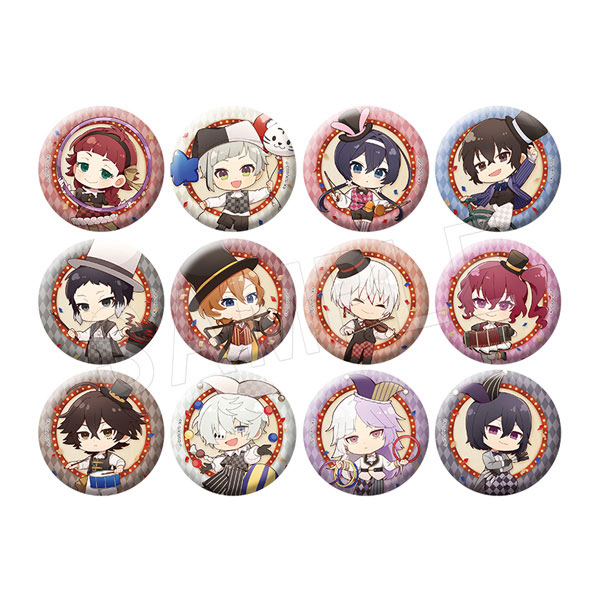 文豪ストレイドッグス トレーディング缶バッジ ミニキャラ サーカスver. 12個入りBOX[中外鉱業]《０１月予約》