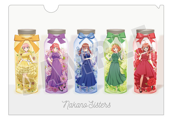 五等分の花嫁　ハーバリウム　エテルノレシ 五等分の花嫁* 描き下ろし 集合 ハーバリウムver. A4クリアファイル