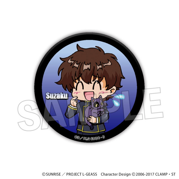 スザク コードギアス 反逆のルルーシュ R2 ホログラ缶バッジ アニメガ