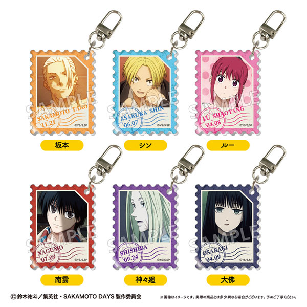 SAKAMOTO DAYS 切手風アクリルキーホルダー 6個入りBOX[タピオカ]《０２月予約》