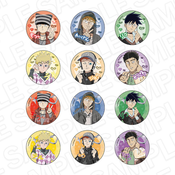 モブサイコ100 まるかくカンバッジ　缶バッジ　全12種セット TVアニメ『モブサイコ100』 カンバッジ(ランダム) プリントシール風