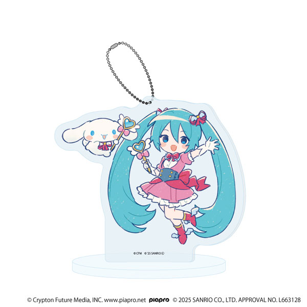 アクリルスタンドキーホルダー「初音ミク×シナモロール」31/(グラフアートイラスト)[A3]《０１月予約》