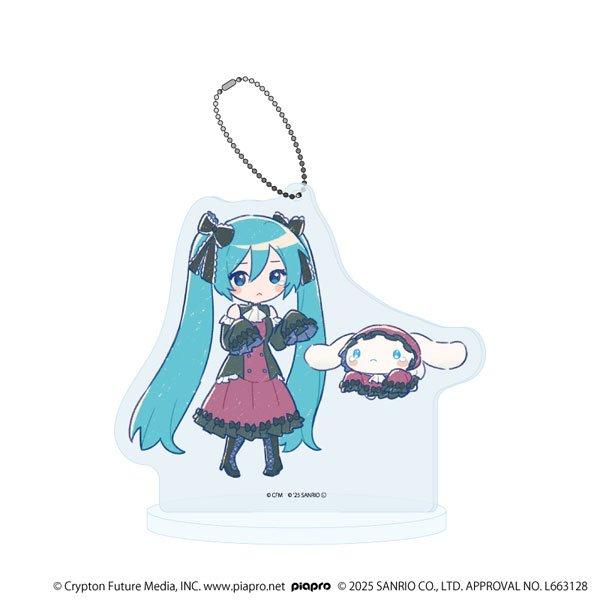 アクリルスタンドキーホルダー「初音ミク×シナモロール」33/(グラフアートイラスト)[A3]《０１月予約》