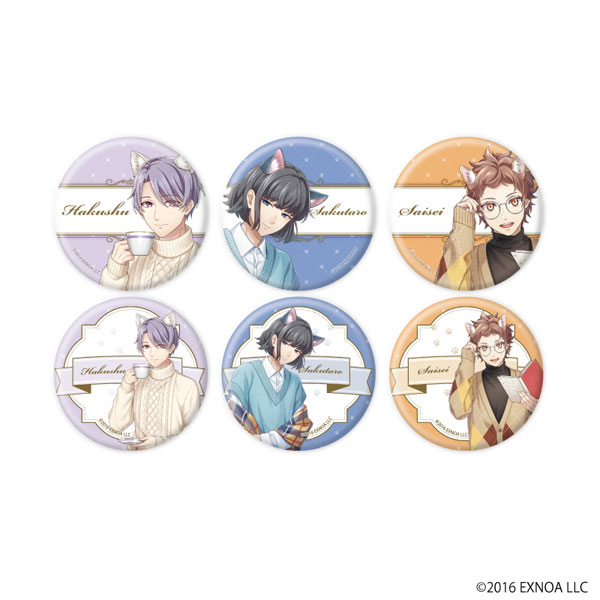 缶バッジ「文豪とアルケミスト」50/猫ver. 描き起こしイラスト 6個入りBOX[A3]《０１月予約》